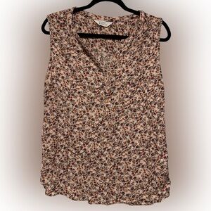 Floral Sleeveless Top - Multicolor